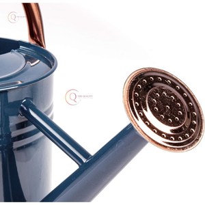 กระป๋องรดน้ำโลหะสีน้ำเงินผสมสีฟ้าพืชในบ้านและสวนสามารถชลประทานกระป๋องโลหะที่มีด้ามจับสีทอง - Product Image 2