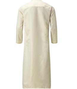 Robe longue unie Thobe Jubbah pour hommes vêtements islamiques Thobe arabe pour hommes Thobe islamique Jubbah Tailles personnalisées - Product Image 5