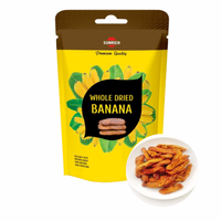 Topkwaliteit Gemaakt In Vietnam Ecovita Premium Exportkwaliteit Beste Prijs Zachte Gedroogde Banaan 100G