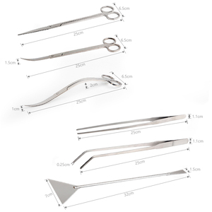 Uuidear thẳng/cong kéo lượn sóng kéo hồ cá Công cụ bể cá Phụ Kiện 430 thép không gỉ rêu nhà máy - Product Image 4