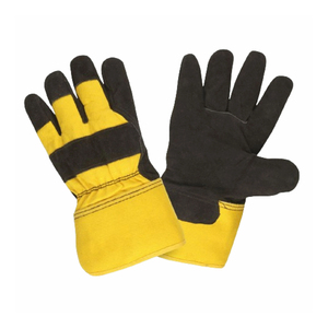 Vente en gros à chaud de gants de travail en cuir protection de la sécurité des mains vache fendue anti-coupure anti-dérapant respirant gants en cuir pour hommes - Product Image 6