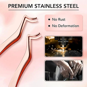 อุปกรณ์เสริมความงามขนตาปลายแหลมอุปกรณ์เสริมความงามทำจากสเตนเลสสตีล - Product Image 3