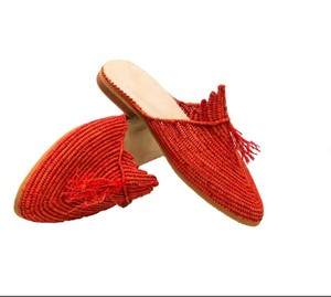 Couchers de soleil marocains: sandales en raphia ballerine pour vos soirées d'été de rêve - Product Image 2