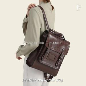 Artisan Crafted Travel Pro Sac à dos en cuir Sécurisé Prix de gros Classique Fabriqué à la main Business Factory Direct Bulk Discount - Product Image 2