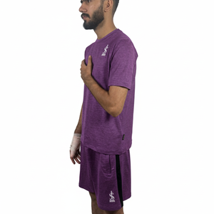 Conjunto de Ropa Urbana de Verano para Hombre, 2 Piezas, Camiseta de Manga Corta con Cuello Redondo y Estampado de Letras, y Pantalones Cortos Transpirables de Felpa - Product Image 3