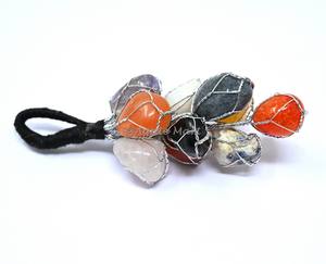 Compre hilo azul de selenita curativa hecho a mano natural en línea para colgar adornos colgantes para el hogar y la puerta de Agate Mart - Product Image 4