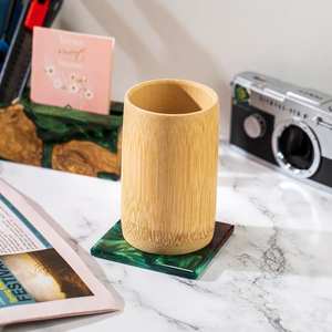 Sous-verre moderne en résine et bois, sous-verre en résine époxy naturelle, protection de table pour la décoration de la maison, restaurant, café - Product Image 5