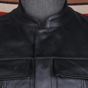 Gilet en cuir véritable pour homme, multi-poches, en cuir de vache, taille ajustée, personnalisé, décontracté, vente en gros, vêtements de rue pour homme - Product Image 2