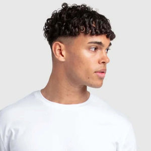 OEM T-shirt surdimensionné à épaules tombantes en coton imprimé sur mesure 100% pour hommes Stock uni avec tissu tricoté - Product Image 6