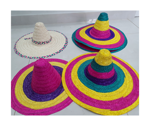 หมวกฟางจากเวียดนามหมวกผ้าหลากสีทำมือเหมาะสำหรับการท่องเที่ยวและตลาดโลก - Product Image 6