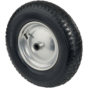 Roue pneumatique BS ROLLEN 400 mm avec roulement à billes, capacité de charge 200 kg, profil rainuré, roue de rechange pour pivotants - Product Image 3