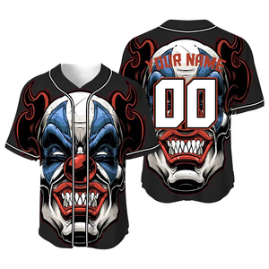 Vente en gros de vêtements de sport tendances pour hommes, maillot de baseball à manches courtes par sublimation personnalisé, impression de maillot vierge personnalisable - Product Image 1