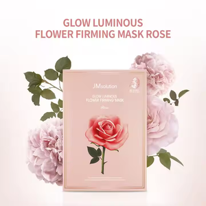 JMSOLUTION Nouvelle arrivée Soins de la peau coréens Vente en gros Masque en coton raffermissant à fleurs de roses luminescentes (1 masque) - Product Image 6