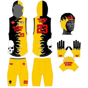 Compression Fit Hooded 7V7 Flag Football Uniform 100% Sublimated Stretchable Fabric Breathable Quick Dry Moisture-Wicking - Product Image 1