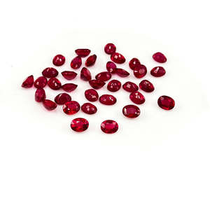 Rubis naturels de Bangkok, ovales calibrés 3x5mm 4x6mm, qualité supérieure, pierres précieuses en vrac, taille brillant, cristal traité thermiquement, couleurs rouge rose - Product Image 3