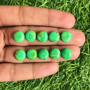 Green Mohava Round Cabochon 10mm Loose Gemstone Lot for Jewelry Making - Product Image 2