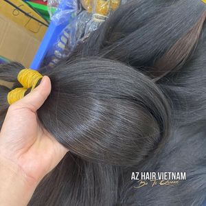 Extensiones de Cabello Humano Natural sin Procesar 100% al por Mayor, Doble Trama, Cabello Vietnamita con Cutícula Intacta - Product Image 2