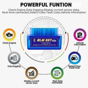 Para escáner Bluetooth ELM327 OBD II con pantalla LCD de 12-24V, lector de diagnóstico de coche Android compatible con ruso español Rgrinkumotors - Product Image 3