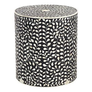 Decorative Bone Inlay Console <b>Stool</b> Luxury Handcrafted Furniture - Product Image 2