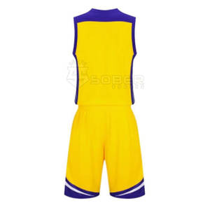Uniforme de Baloncesto Personalizable para Hombre, Tallas Grandes, 100% Poliéster, Secado Rápido, Transpirable, Diseño con el Último Logotipo Impreso, MOQ Bajo - Product Image 3