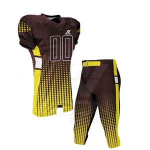 Uniforme de football américain respirant de haute qualité à bas prix, 100% polyester, pour vêtements de sport pour hommes adultes - Product Image 3
