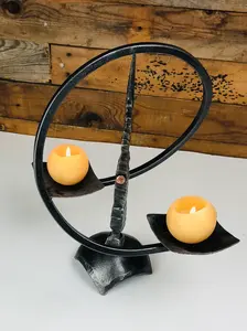 Portavelas Artesanal de Aluminio Fundido, Tamaño y Color Personalizados para Decoración de Navidad, Bodas y Acompañamiento a la Vivienda - Proveedor Indio - Product Image 6