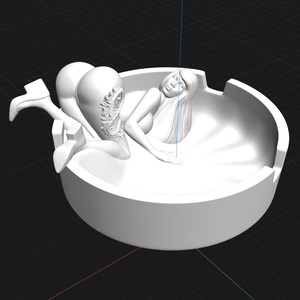 ที่เขี่ยบุหรี่กระจกอลูมิเนียมขัดเงาสำหรับผู้หญิงอุปกรณ์เสริมการสูบบุหรี่รูปทรงทันสมัยหรูหราไม่เหมือนใคร - Product Image 5