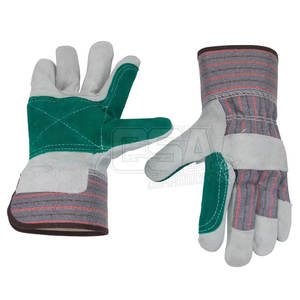 Gants de mécanicien en cuir de couleur unie légère à vendre Gants de mécanicien de vêtements de travail de conception personnalisée - Product Image 3