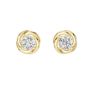 Boucles d'oreilles en diamant CVD EF VVS-VS de 0,4782 CT créées en laboratoire, élégantes en or 18 carats, 14 carats, 10 carats et argent 925, moissanite, rose, jaune - Product Image 2