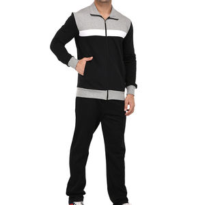 Prince Industry OEM personalizado apliques Logo Sudadera con capucha Vintage media cremallera ácido lavado chándal Jogging desgastado chándales para hombres - Product Image 1