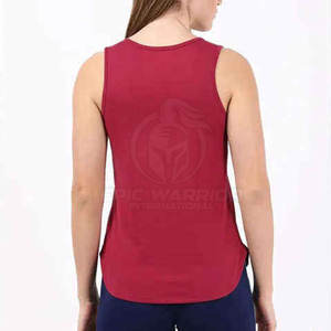 เสื้อกล้ามออกกำลังกายผู้หญิงแบบใหม่ ไม่มีแขน สีพื้น ผลิตจากโรงงาน เหมาะสำหรับการฝึกซ้อม - Product Image 3