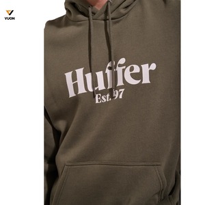 Sudaderas con Capucha de Algodón y Forro Polar de 430 g/m² para Hombre, Personalizadas OEM, Corte Regular, con Bolsillo y Estampado, para Invierno - Product Image 6