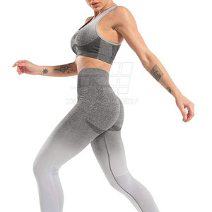 Conjunto de Yoga para Mujer de Diseño Nuevo con Logotipo Personalizado en la Parte Delantera, Conjunto de 2 Piezas de Secado Rápido y Transpirable - Product Image 2