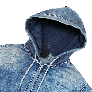 Vêtements personnalisés pour hommes veste en jean de mode pour hommes manteaux Jean veste de course avec impression au dos veste coupe-vent - Product Image 2