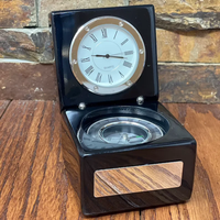 Horloge boussole nautique Art Déco personnalisée avec boîte en bois par Calvin Handicraft