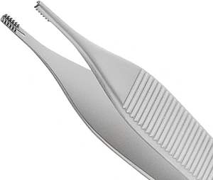 Pinzas Quirúrgicas Dentales Rectas Adson Brown de Acero Inoxidable para Sujetar Tejidos en Cirugía y Ortodoncia - Product Image 5
