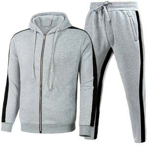 Conjunto Deportivo de Dos Piezas para Hombre, de Felpa de Algodón Grueso, Corte Ajustado, con Capucha, para Invierno - Product Image 4