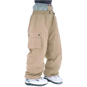 กางเกงสโนว์บอร์ดฤดูหนาวคุณภาพสูงแบบยูนิเซ็กซ์ กันลม มีระบบทำความร้อน ไซส์ใหญ่ สไตล์สตรีทแวร์ ทรงหลวม ขากว้าง แบบคาร์โก้ สำหรับเล่นสกี - Product Image 4