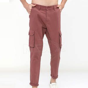 Pantalon cargo léger 100 % coton pour homme, taille mi-haute, personnalisable avec logo, style décontracté, faible MOQ, vente en gros - Product Image 1