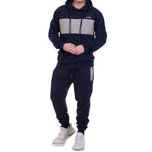 Chándal para Hombre con Diseño de Bloques de Color, Tela de Algodón/Poliéster, con Capucha y Cordones, Diseño Transpirable con Bolsillos Delanteros 2026 - Product Image 5