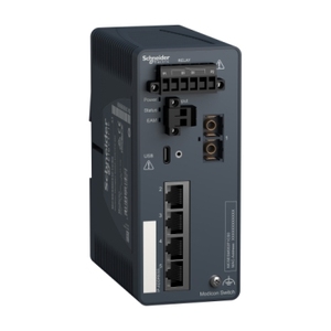 Switch di Rete Gestito Schneider Electric MCSESM053F1CS0 Modicon con 4 Porte in Rame e 1 Porta in Fibra Ottica - Product Image 1