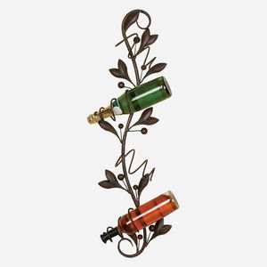 Wrought Iron 6 Bottles <b>Wine</b> Holder <b>Black</b> Powder Coating Tabletop Organizer Dining Room Decor Counter Top <b>Wine</b> Bottles <b>Rack</b> - Product Image 4