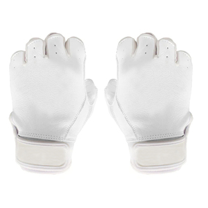 Gants de frappe de baseball en cuir à manchette courte bleu noir - Product Image 4