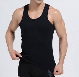 Chaleco de entrenamiento de algodón de alta calidad para hombre, camisetas sin mangas de Fitness en blanco baratas a la moda - Product Image 6