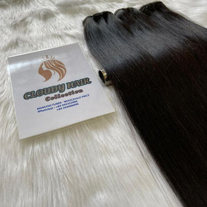 10A-mechones de cabello humano liso, hueso sedoso, muy dobles, vietnamita - Product Image 2