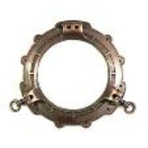 Espejo náutico de ojo de buey, marco de latón y madera, espejo Vintage, Espejos decorativos de pared de barco, solo a precios razonables - Product Image 6