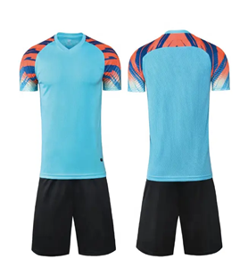 Vente en gros uniformes de football américain en polyester court ensembles de chemises de sport respirantes à séchage rapide techniques de sublimation grande taille - Product Image 1