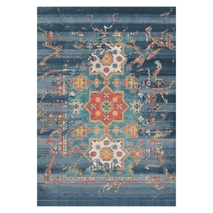 RUGS DEPOT LXDP-0530 Wholesale Charcoal Grey Ethnic Kilim Digital Printed Machine Washable Chenille Area Rug Non <b>Slip</b> - Product Image 1