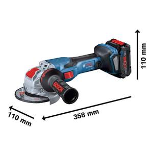 Amoladora Angular Profesional de 18V-15C con Motor sin Escobillas, Conexión X-LOCK, Diámetro de Disco de 125 mm, Batería L-BOXX, Certificación GS - Product Image 3