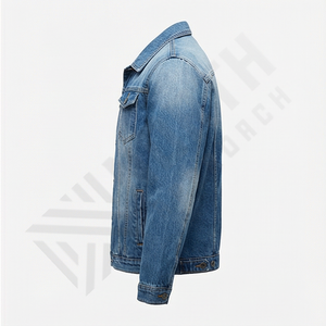 Chaqueta Vaquera Personalizada para Hombre, Colección Streetwear 2025, Moderna, Reversible, Mangas Largas, Transpirable, Cuello Alto - Product Image 3